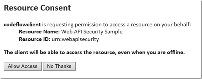 Consent with refresh token